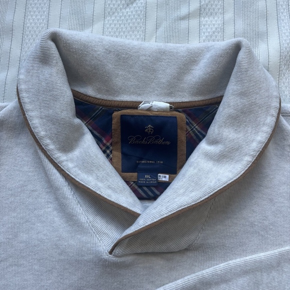 Brooks Brothers Casual Cotton Cream Pullover Sweater XXL Preppy Classic Knit - Picture 6 of 10